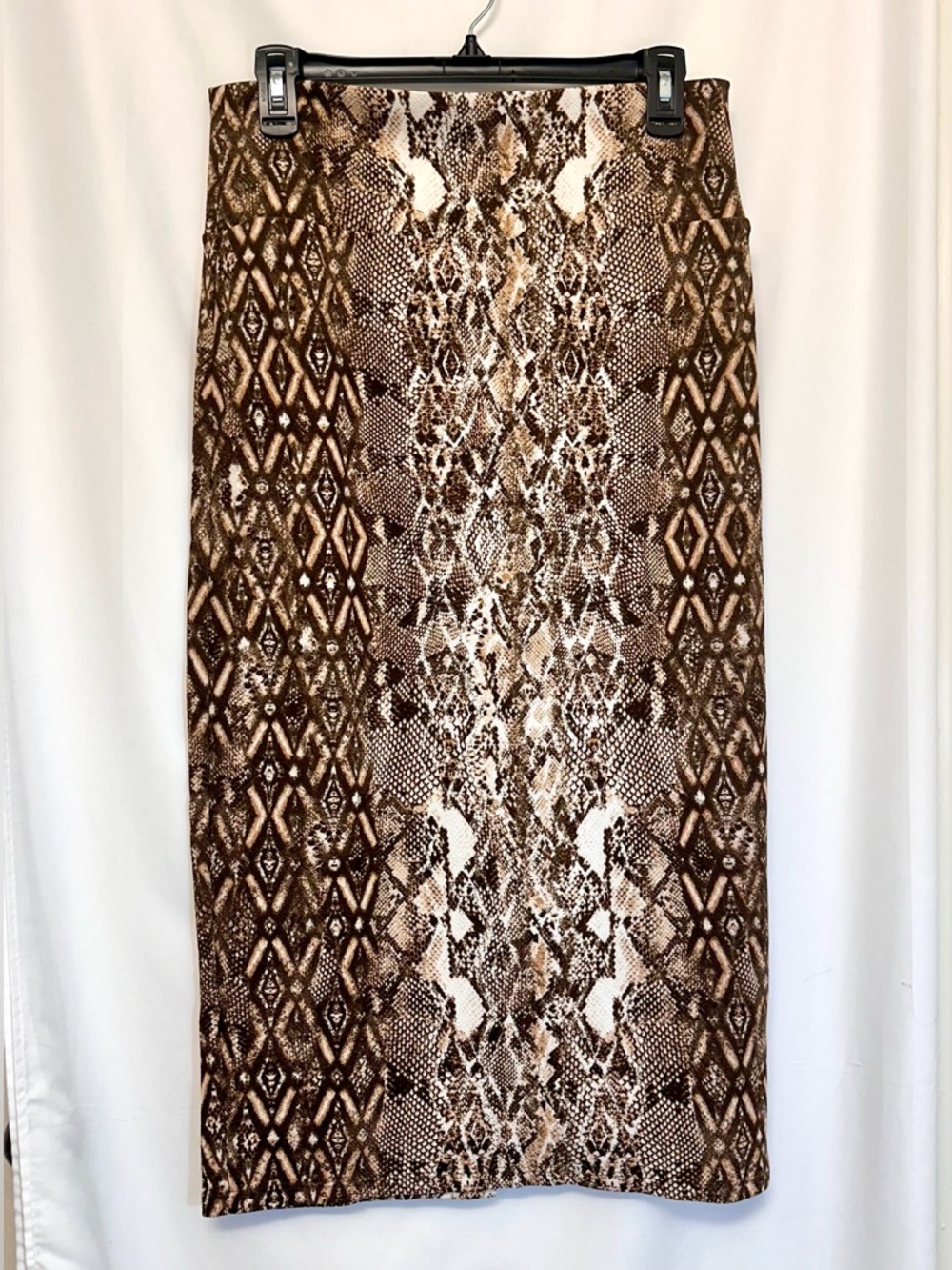 LuLaRoe Brown Snake Print Pencil Skirt